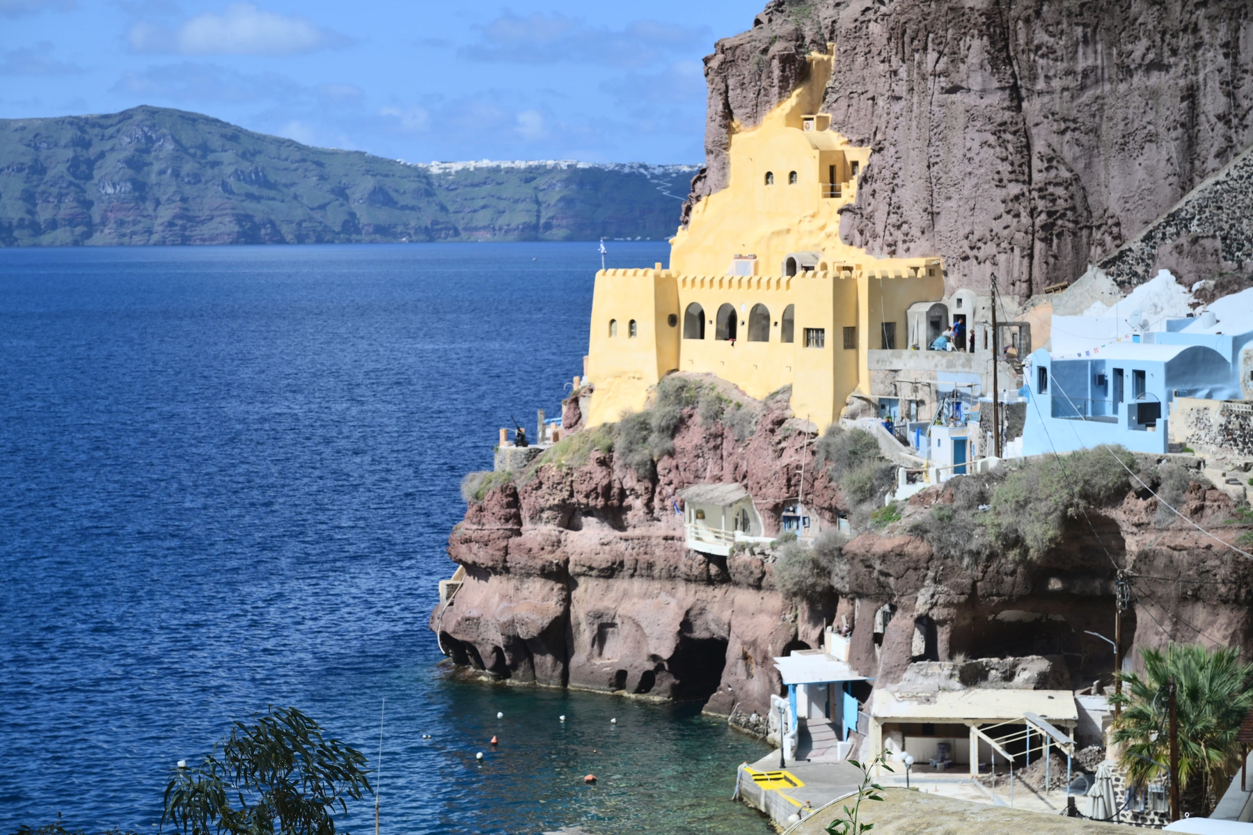 黄墙与蓝海，希腊旅行摄影