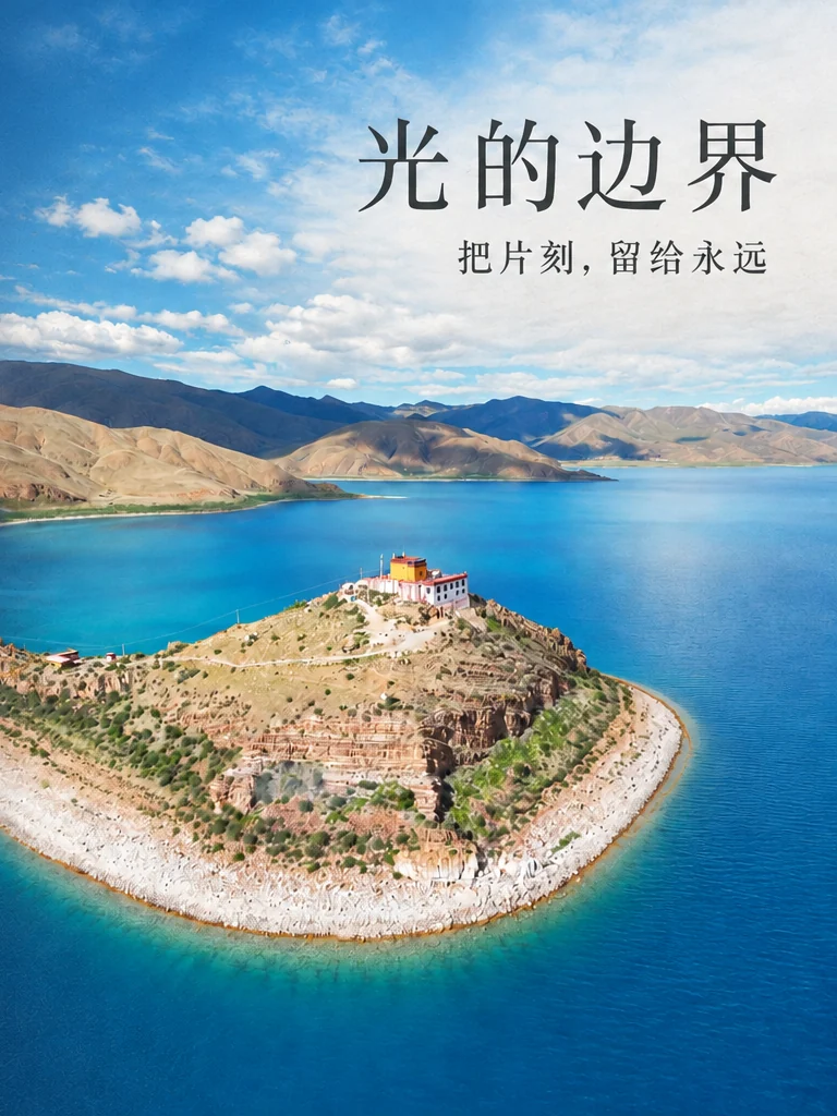 湖湾与山水，题名：光的边界